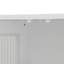 Armoire murale en bois à 3 portes avec espace de rangement ouvert et caché-1796402571