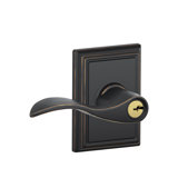 Accent Lever with Addison Trim Keyed Entry Lock