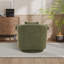 Fauteuil d'appoint pivotant avec repose-pieds en chenille-678825337