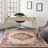 Burnie Oriental Cream/Red Area Rug-1539494054