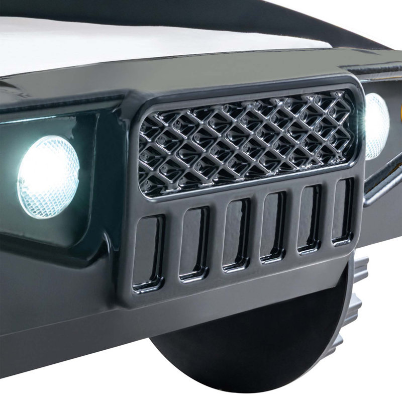 Lit simple moderne avec design Jeep Off-Road et veilleuses DEL