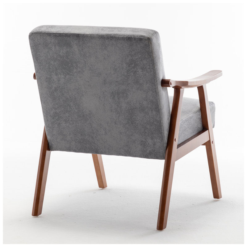 Chaise d'appoint Mid-Century, Gris