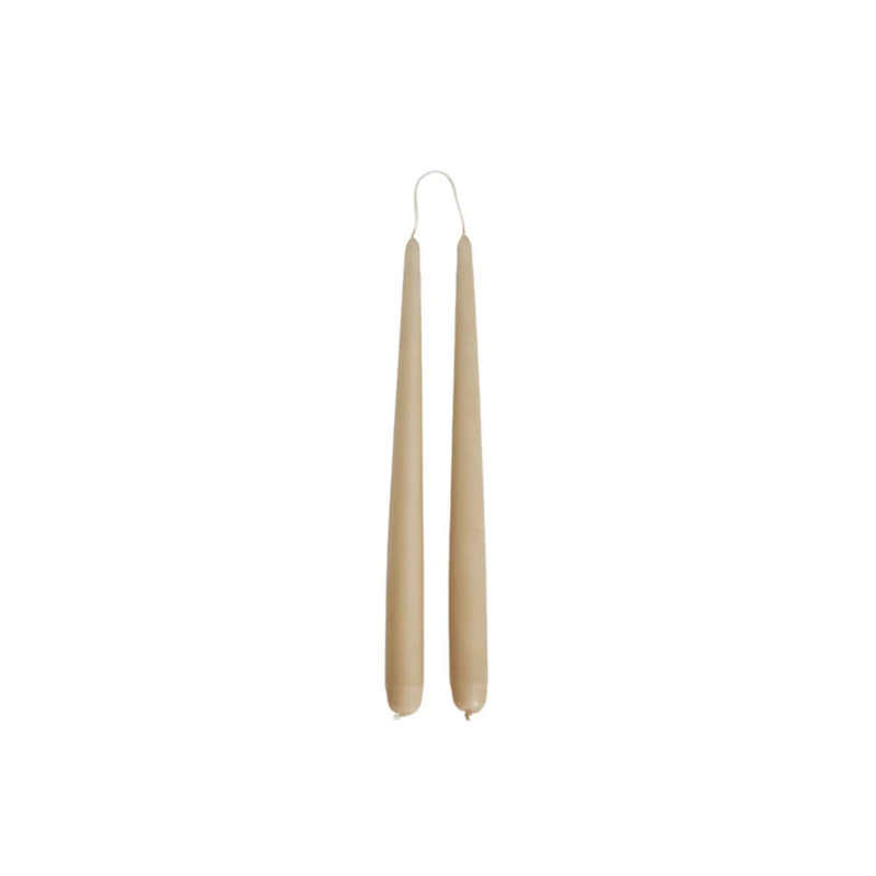 Fukai Unscented Taper Candle, Natural, 13.39" L x 0.87" W 