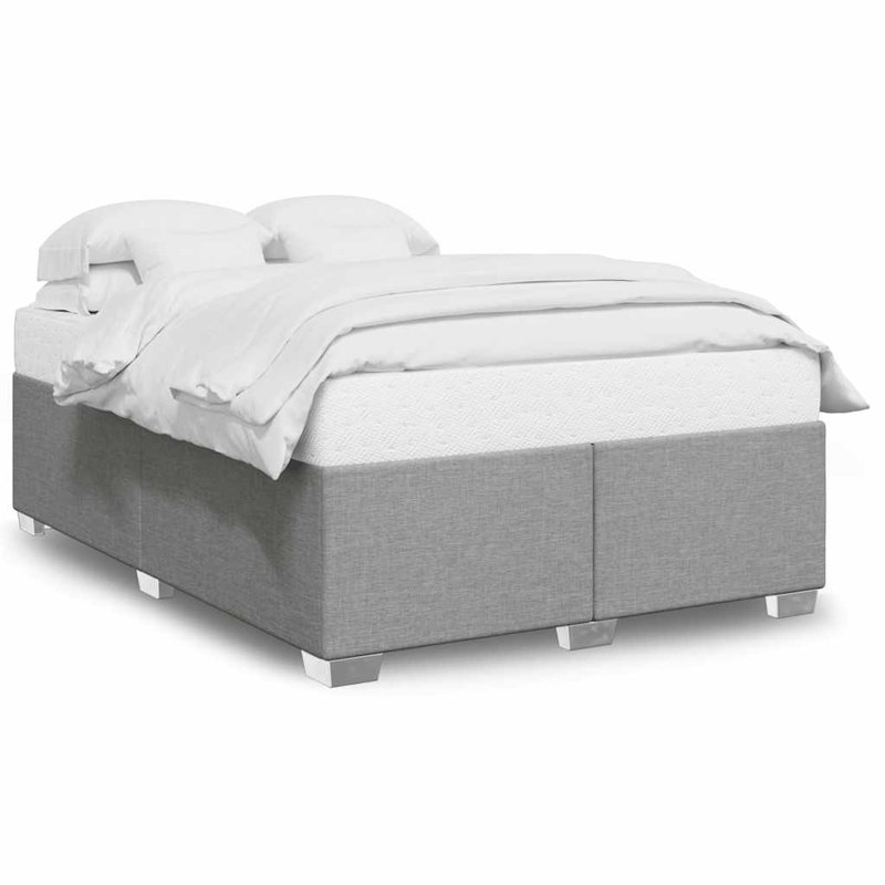 Latitude Run® Bed Frame Without Mattress Twin XL Fabric, Light Gray, Full
