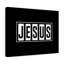 Jesus White Bars - Wrapped Canvas Print-971031725