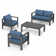 Arnhildur 4 - Person Patio Conversation Sets with Cushions