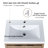 Zalet 24"Single Sink Wall Mounted Bathroom Vanity,Floating Vanity with 2 Doors,White Resin Basin Sink Top-1449873065-1437464918