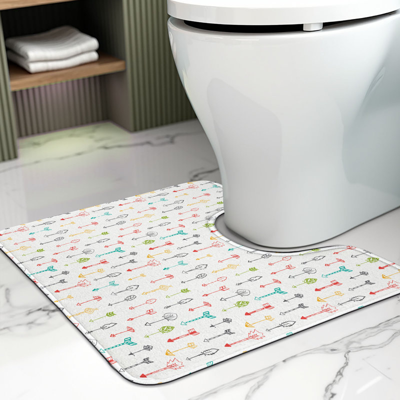 Tapis de salle de bain en forme de U Arrow