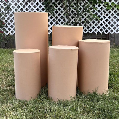 Ensemble de 5 socles cylindriques