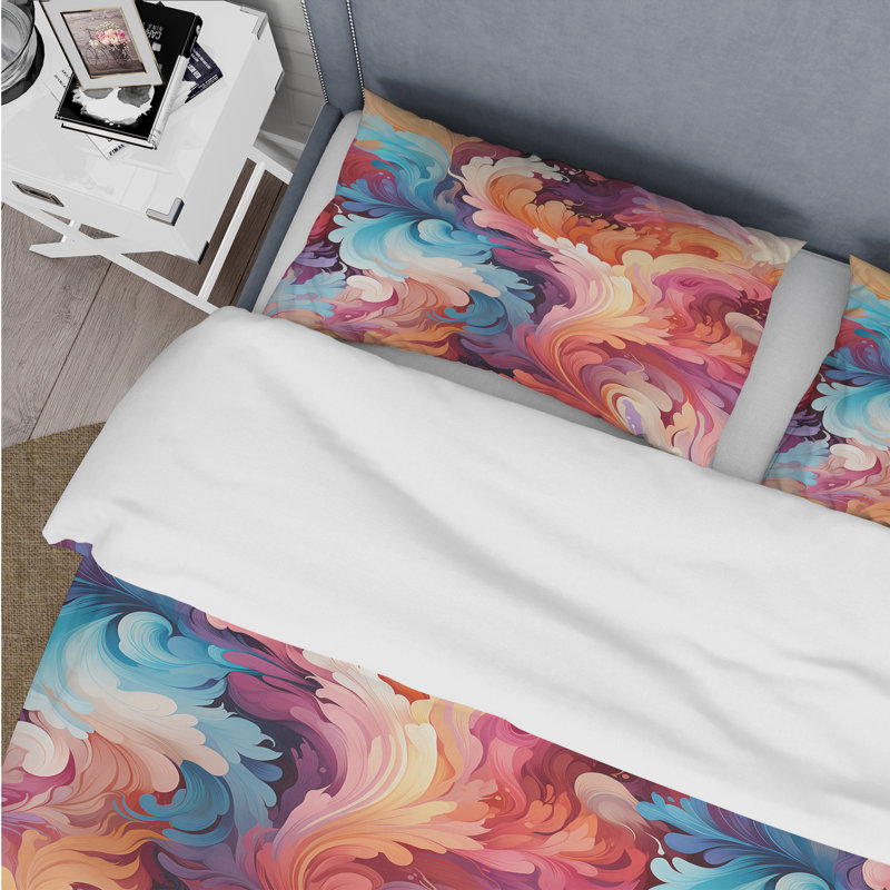 Literie à motif cachemire artistique II, Housse de couette pour très grand lit et 2 très