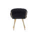 Abdurrahim Velvet Dining Chair - Ergonomic Tufted Back and Metal Legs - Button Back Armchair for Dining Room Living Room Restaurants - Single-123096725-70052659
