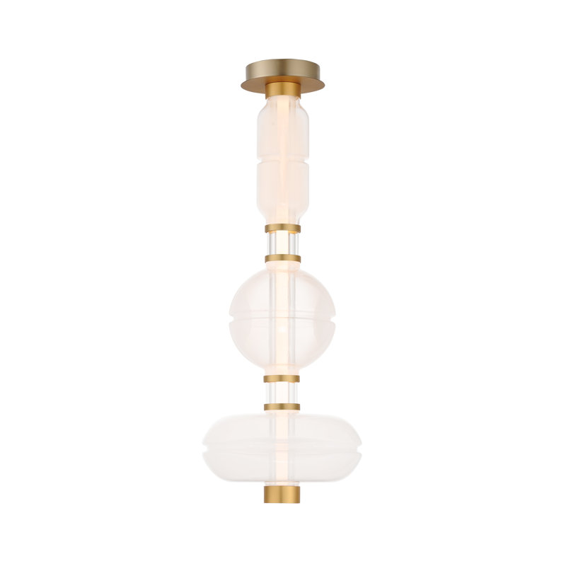 Gusto 1 - Light LED Flush Mount, Gold, White/Clear