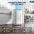 16000 Btu (12000 Btu Sacc) Smart Inverter Dual Hose Portable Air Conditioner - Energy Saving, Ultra Quiet (38Db), Drainage-Free, App & Remote Control For All Scenarios-127123292