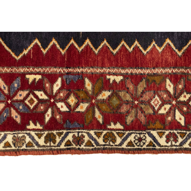 Tapis unique tribal rouge 4 x 6 Talee