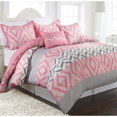  5 Piece Reversible Comforter Set