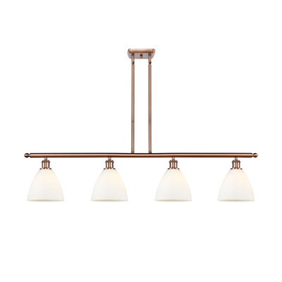 Luminaire suspendu linéaire à 4 lumières pour îlot de cuisine Amillya