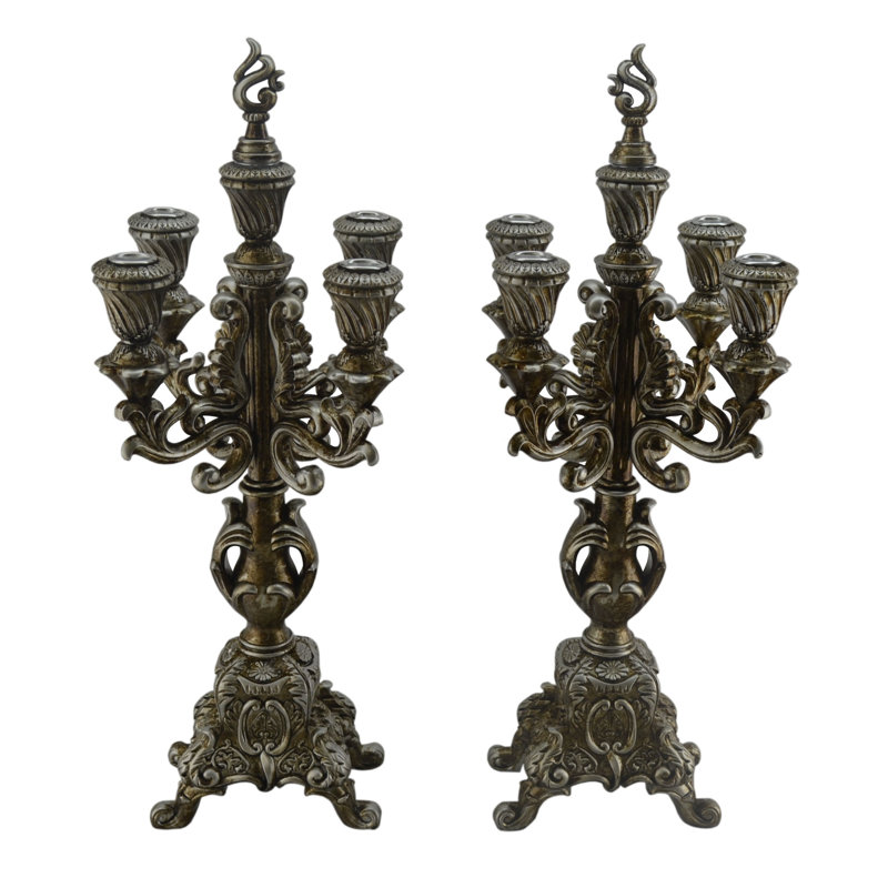 22'' H Plastic / Acrylic Tabletop Candelabra