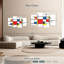 Avery Mondrian d'inspiration rustique abstraite-108873976