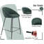 Upholstered Counter Stool with Metal Frame-85419858