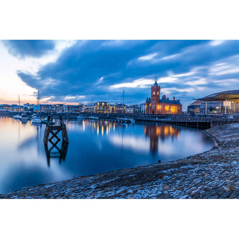Garay Pierhead In Cardiff, Wales - Wrapped Canvas Print, 20cm H x 30cm W x 3.8cm D