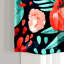 Cantonnière à motif floral coquelicot Lush Decor