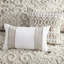 Housse de couette 100% coton taupe avec ornement en chenille ravissante pour grand lit-122455958-122455959
