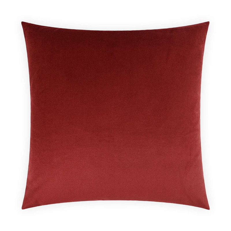 Belvedere Pillow Cover & Insert, Sangria, Square 22"