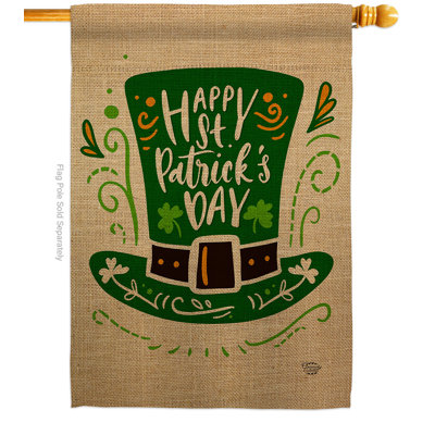 Drapeau de jardin St Pat Hat