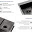 Évier de cuisine à double cuve en acier inoxydable de calibre 18 - acier inoxydable noir 33 po x 22 po, structure stable en acier 33 x 22, cuve fonctionnelle