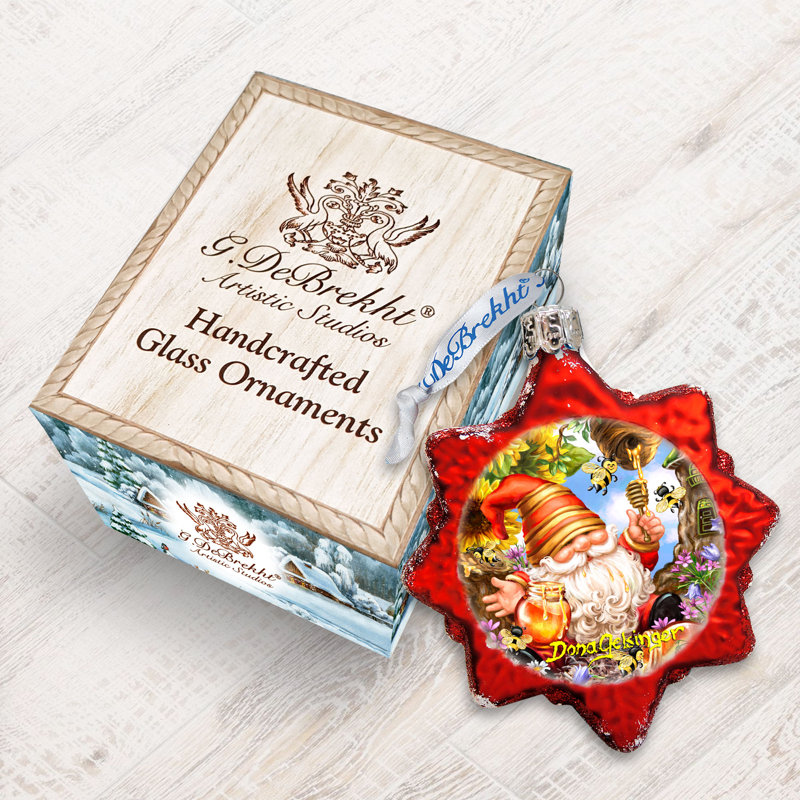 3.5'' Glass Food & Beverage Holiday Shaped Ornament