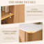 Freestanding Standard Single Vanity Bathroom Vanity With Ceramic Top-1596379105
