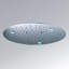 Tête de douche à pluie ronde en acier inoxydable à DEL BathSelect 20 po - Changement de couleur, conception encastrée