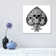 Skull Spade White by Bioworkz - Wrapped Canvas Art Prints