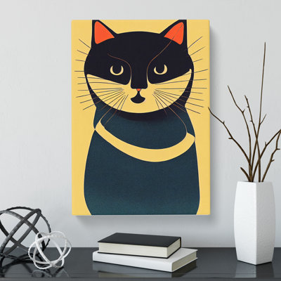Cat Mid Century Vol.3 - Wrapped Canvas