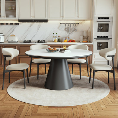 Modern simple round dining table sets