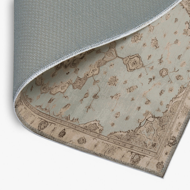 Tapis gris d'intérieur et d'extérieur Tabriz, Rectangulaire 2 pi x 3 pi