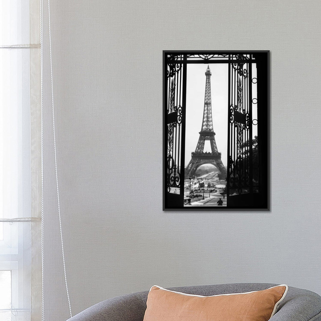 " 1920s Eiffel Tower Built 1889 Seen From Trocadero Wrought Iron Doors Paris France " by Vintage Images East Urban Home Mat 