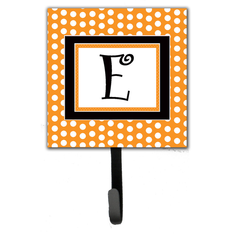 Porte-laisse coussin monogramme et crochet mural, E