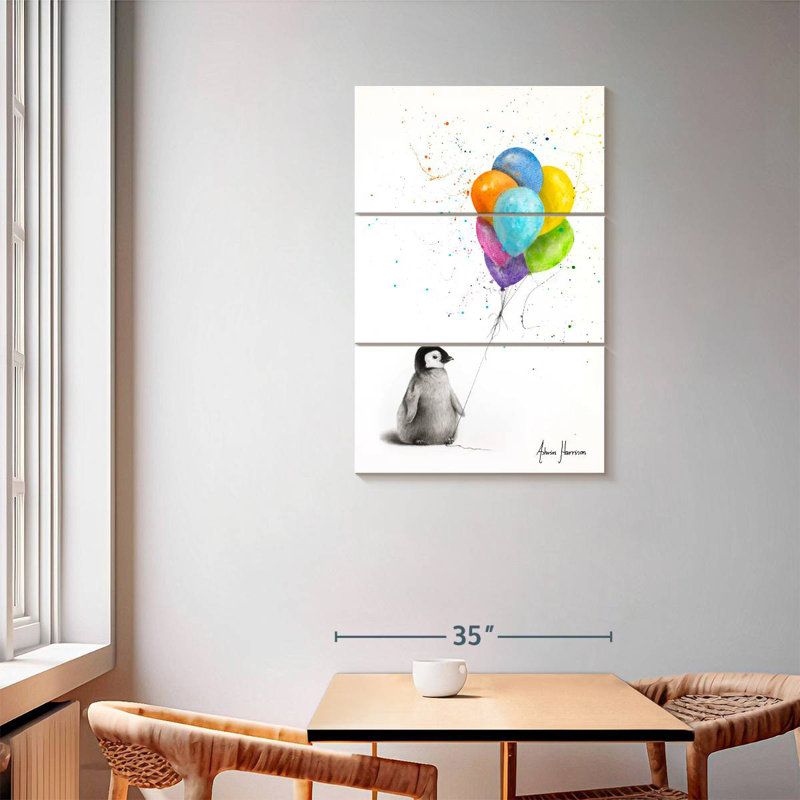 Brampt Positive Penguin, 57" H x 36" W