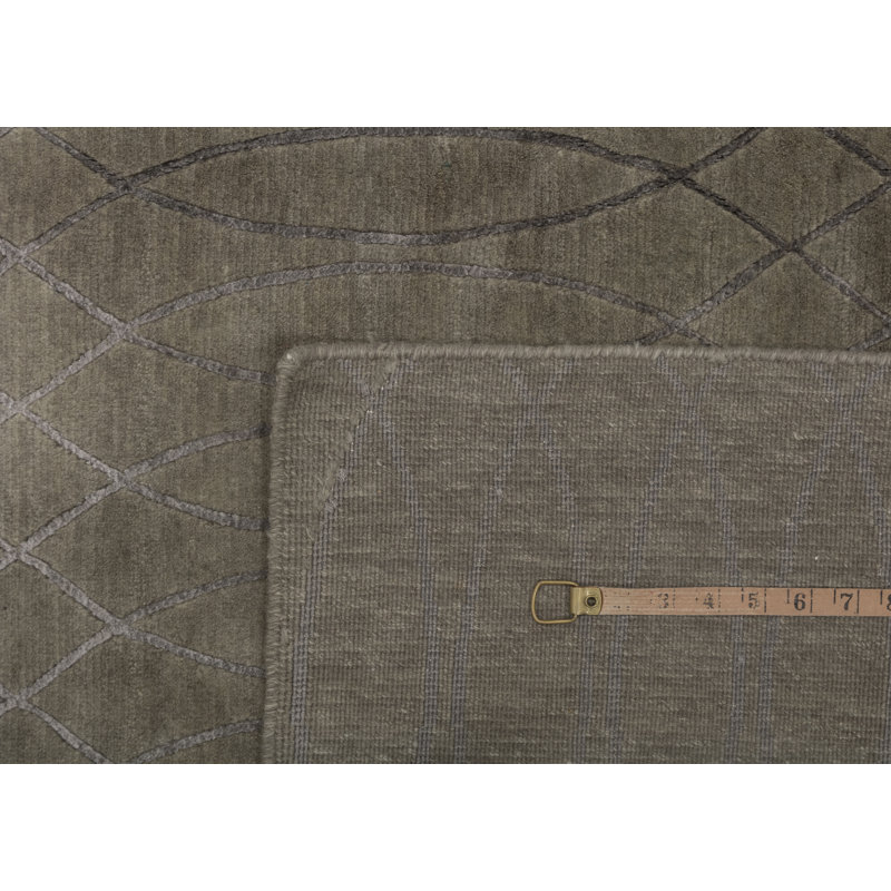 Abstract Area Rug in Green