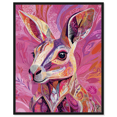 «Vibrant Marsupial», reproduction d'art sur toile par Art Remedy