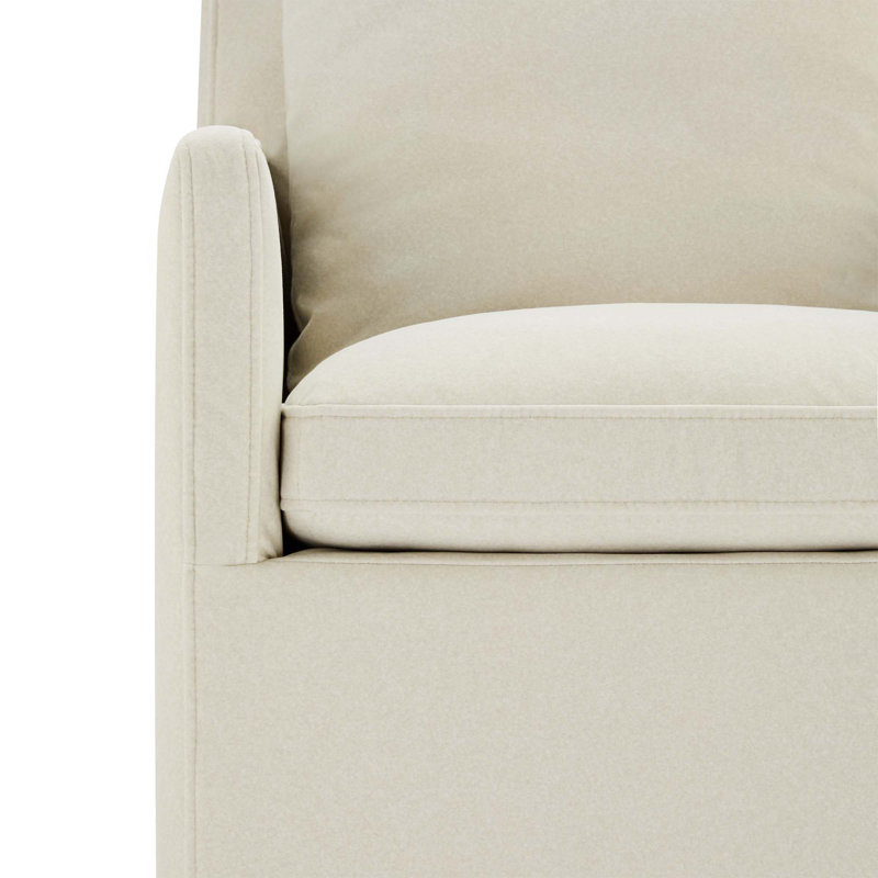 Fauteuil Alayaa, Velours Vesper Nature