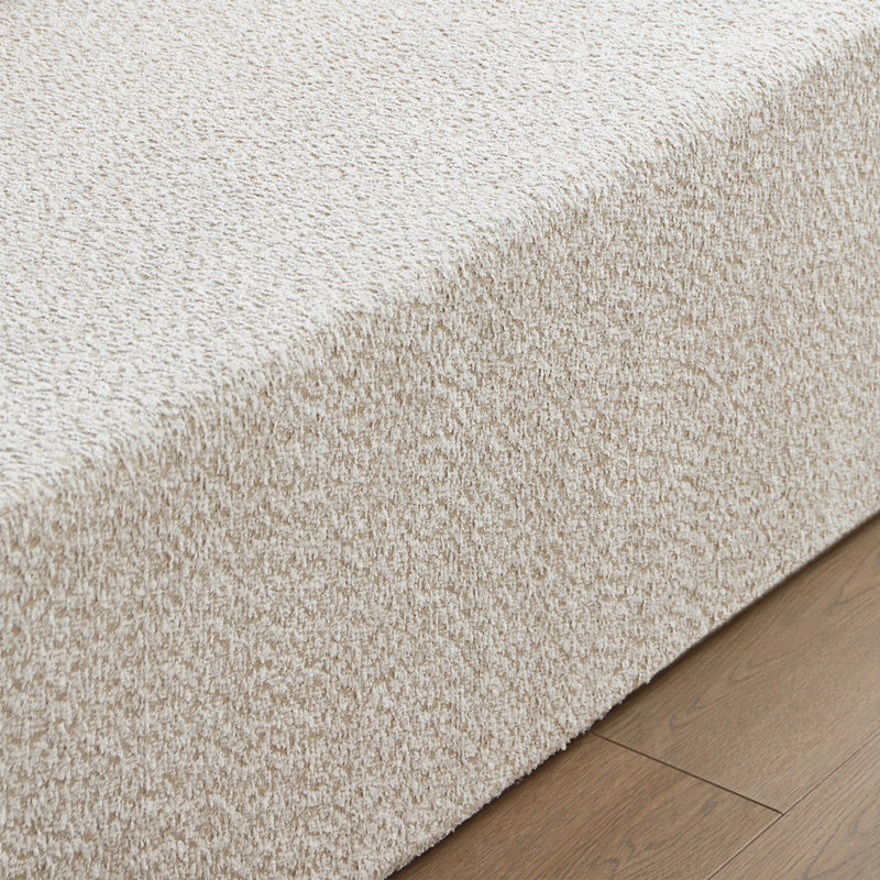 Canapé incurvé modulaire Boneless, Beige