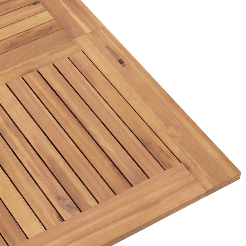 Solid Wood Patio Dining Set Table,