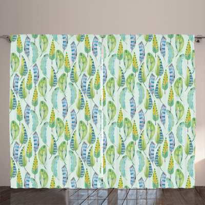 Semi Sheer Curtain Pair