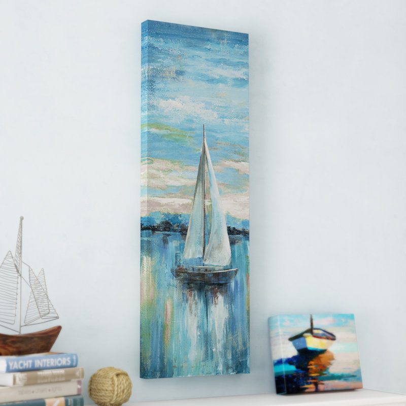 «Evening Bay II», reproduction sur toile tendue, H 12 po x l 36 po x P 1,5 po