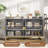 47.2" Fluted Sideboard with Storage Cabinet, Modern Kitchen Sideboard with Adjustable Shelves-960055680