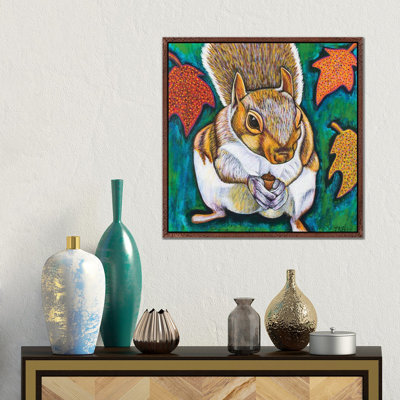 Fall Squirrel by Teal Buehler - Gallery-Wrapped Canvas Giclée on Canvas