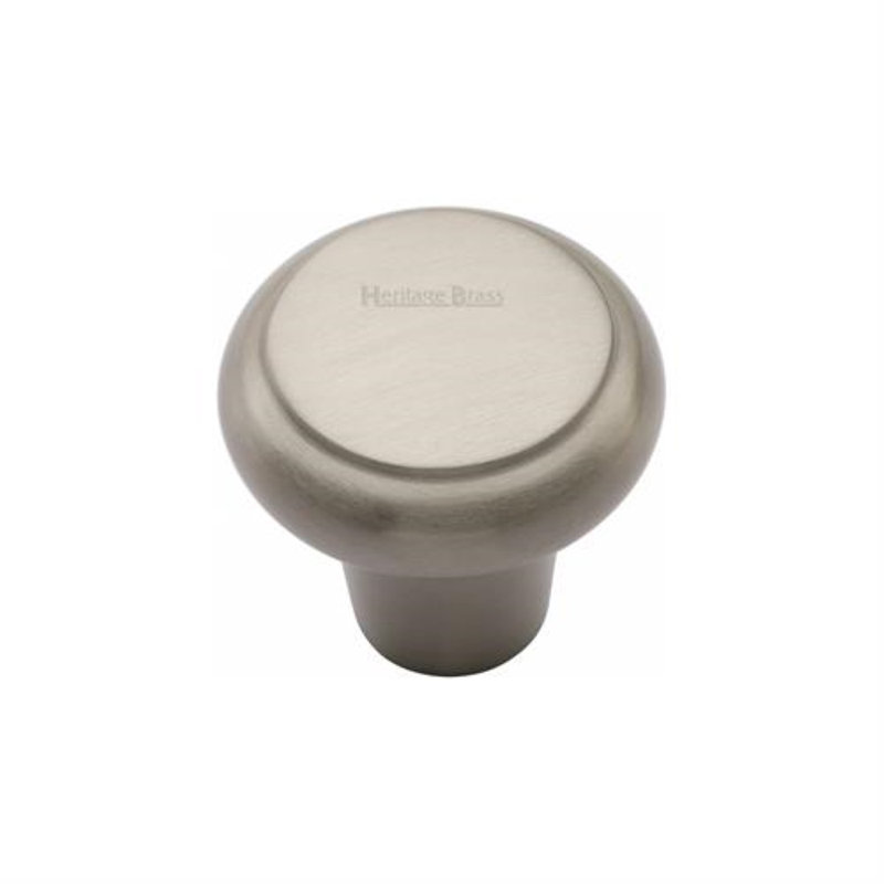 Heritage Brass Heritage Cabinet Knob Edge Design, 3cm H x 3.2cm W x 3.2cm D, Satin Nickel