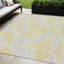 Tapis extérieur lavable géométrique 5 pi x 8 pi gris doré et blé